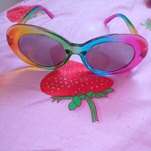 Rainbow Oval Sunglasses